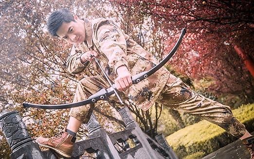 Takedown Bow and Arrow Set Beginner 35 lb Wooden Riser