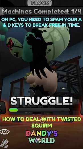 HOW TO DEAL WITH TWISTED SQUIRM IN DANDY'S WORLD...😱🪱(FOR PC)