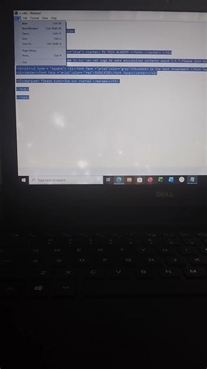 Making a web page by using note pad