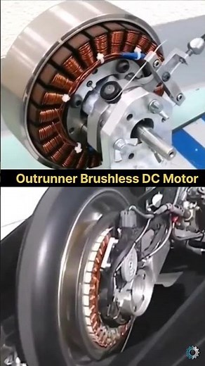 The Motor That Spins on the OUTSIDE! 🤯 (Outrunner BLDC) #shorts