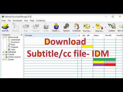 How to enable subtitle/cc download in IDM - Youtube / Online player 100 %