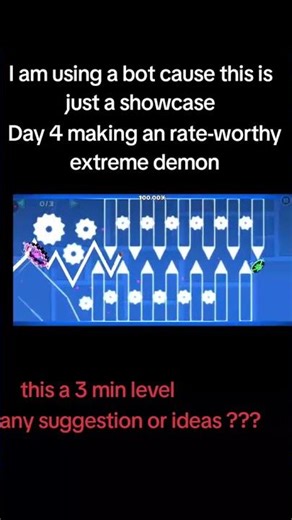 Day 4 making an extreme demon in #geometrydash #fypシ #gd #fypシ゚viral
