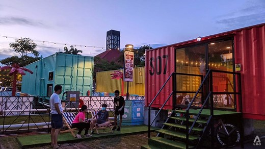 What’s it like to stay at the new container hotel at Downtown East’s car park?