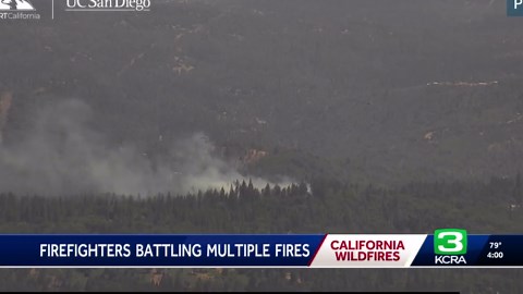 Fire breaks out in Nevada County near Nevada City, cameras show