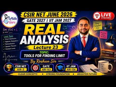 CSIR NET JUN 2026 | MATHEMATICAL SCIENCES | REAL ANALYSIS | LEC 23