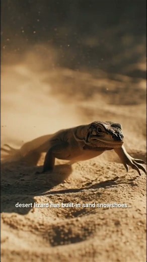 This Lizard Runs on Sand Like It’s Solid Ground 😳🦎🔥
