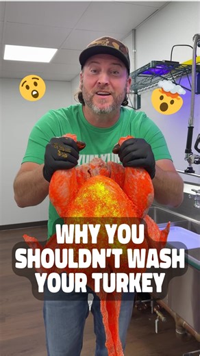 1.3M views · 5K reactions | I wanted to show you a little demonstration of why you shouldn't wash your turkey, plus a tip for when you're cooking your bird this #Thanksgiving! 勞 | Dan-O's Seasoning | Facebook
