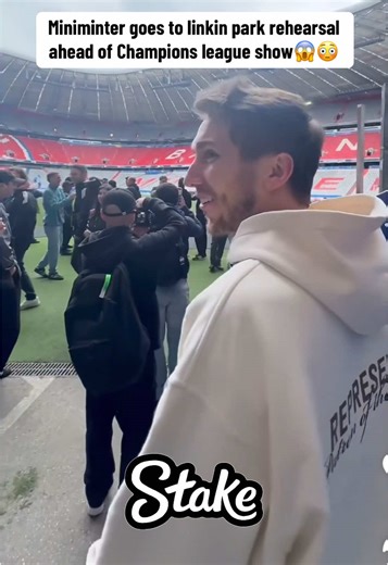 Miniminter Attends Linkin Park Rehearsal for Champions League