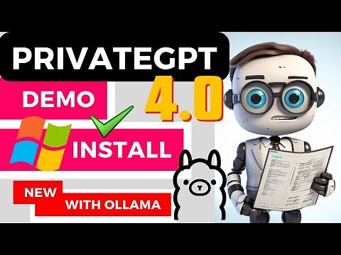 PrivateGPT 4.0 Windows Install Guide (Chat to Docs) Ollama & Mistral LLM Support!