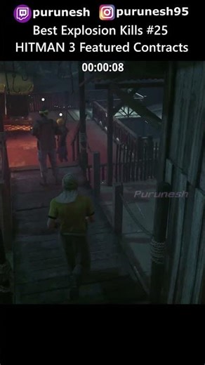 Best Explosion Kills #25 🔥😎 HITMAN 3 Featured Contracts #shorts #gaming #hitman3 #hitmanwoa #action