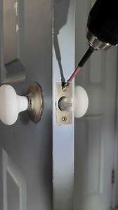 The proper way to install a lockset. #remodel#remodel #construction#construction #homerenovation#homerenovation #woodworking#woodworking #howto#howto #tools#tools #diy#diy #carpentry#carpentry #construction#construction #homeremodeling#homeremodeling #hgtv#hgtv #tooltips#tooltips #constructiontips#constructiontips #diytools#diytools #The #Way #Install | Cody Romer