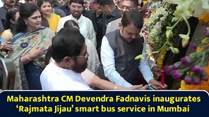 Maharashtra CM Devendra Fadnavis inaugurates 'Rajmata Jijau' smart bus service in Mumbai