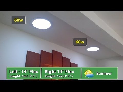 BEFORE and AFTER - Velux Sun Tunnel and Solartube Suntube Install reviews
