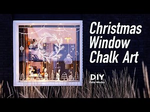 Easy Chalk Marker Christmas Window I DIY