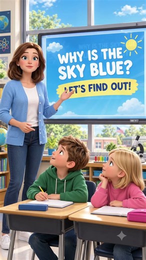 Why Is the Sky Blue? 🌎💙 | Science for Kids #Shorts