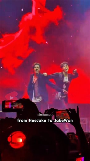 260314 Big Girls Don't Cry from HeeJake to JakeWon 🥹 they did so well 🫳🏻🐈🦮 #enhypen #Jungwon #Jake