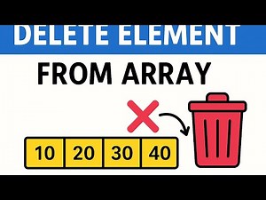 Delete Element from Array lecture-4