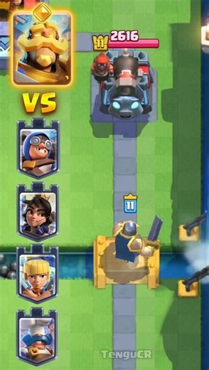 Hero Knight vs Tower #clashroyale 🗼🌟