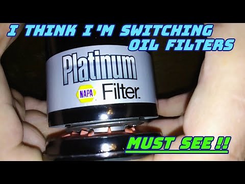 Napa Platinum Oil Filter Cut Open 47055 Napa Gold Oil Filter Cut Open 7705 Comparison