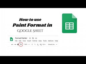 How to Use Paint Format in Google Sheets