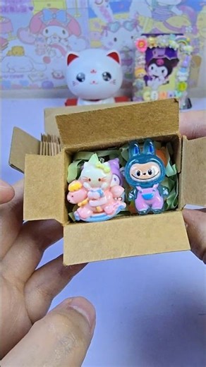 asmr packing kuromi 2 labubu hello kitty 📦 p89 #satisfying #labubu #sanrio #shorts #funny #miniature