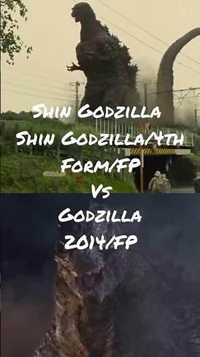 Godzilla (2014) vs Shin Godzilla (4th Form) #shingodzilla #godzilla2014