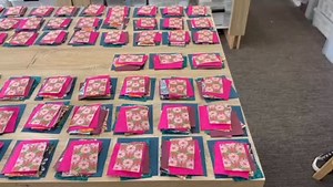 Some of the fabric magic in action! 🩷💙🩷💙 | Wattle&Loop