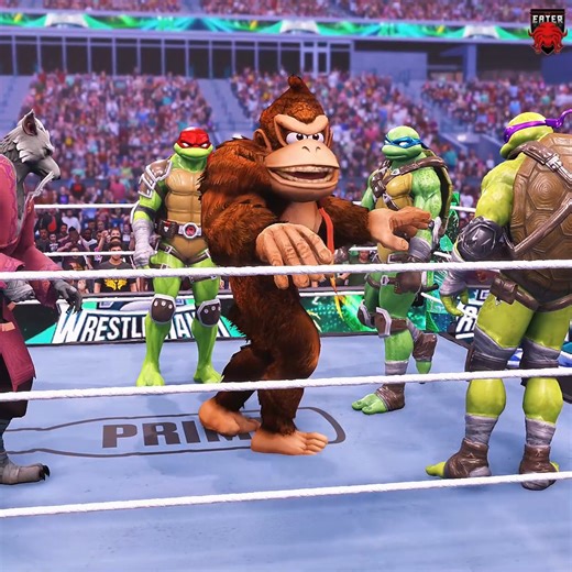 10K views · 161 reactions | finally Real Ninja turtles in WWE 2K25 #gaming #wwe | 2K Eater | Facebook