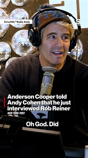 66K views · 1.1K reactions | Anderson Cooper told Andy Cohen that he had just finished interviewing Rob Reiner, expressing a genuine appreciation for the Hollywood filmmaker, actor, producer, screenwriter. | New York Post Video | Facebook