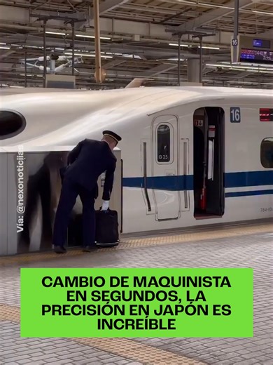 Dos tripulaciones se cruzan en el andén, un saludo impecable, un intercambio de mandos y el tren sigue su curso, todo en segundos⏱️Esto pasa todos los días en la estación de Shin-Osaka, mientras en otros lugares del mundo lidiamos con trenes cancelados y demoras eternas, aquí la rutina se convierte en arte y eficiencia extrema. #retomado #Tren #japón