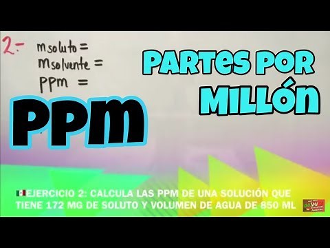 Solutions: Parts per Million ppm