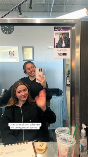 All over color during student services!!! We used Redken Color Fusion 5GB, 6GB, 5N and 10 Vol!!! And a lot of hectic girls at school!##cosmotology##fyp##brunettes##Redken##hairstylist