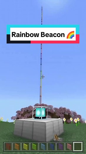 Minecraft Rainbow Beacon Building Tutorial