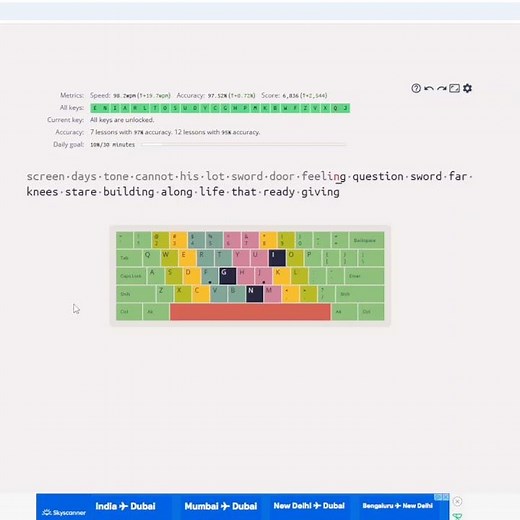Typing practice for speed increase #shorts