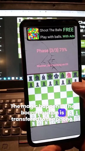 Chess Board Position Scanner 2 - This App Scans a Screen Chess Board in Seconds! ♟️📱#chess