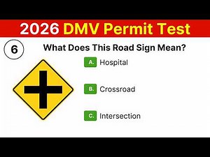 DMV Permit Test 2026 – Test 6 | 30 Real Questions You’ll See on the Exam | Master Road Signs