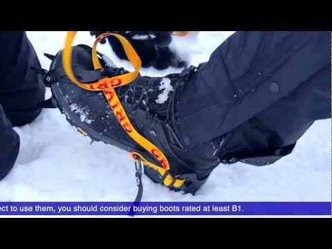 Winter Essentials. How to fit and walk in crampons