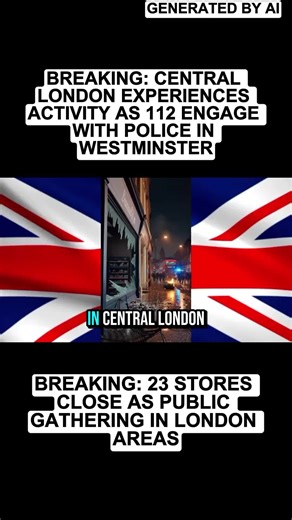 Central London Police Engage with Protesters in Westminster