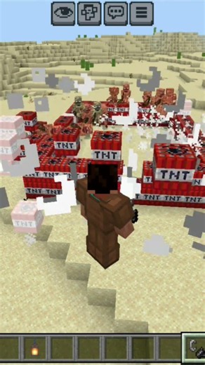 minecraft blast desert skeleton TNT