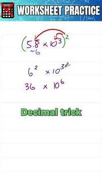 How to Quickly Square Scientific Notation Without a Calculator 🔢