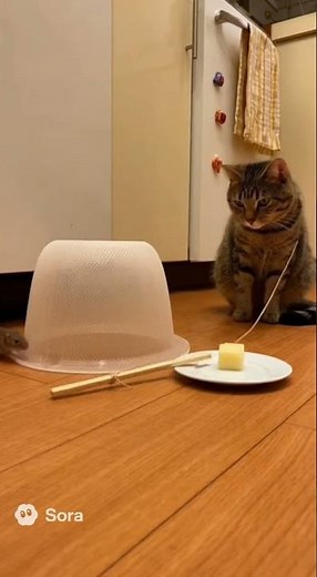 Fridge Mat Patrol: Plastic Colander#cat #kitten #funny
