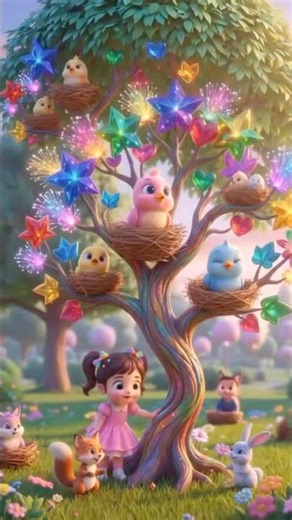 Twinkling Stars on the Magic Tree 🌟🐦