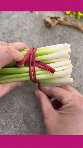 Simple rope technique for tying vegetable bundles fast #knotskills #ropetrick #lifehacks #vegetables