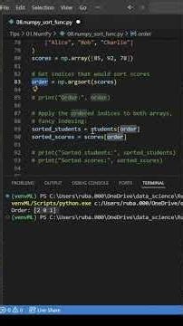 NumPy: Sorting Functions / Methods: "sort" function - Part Three.