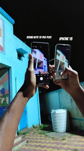 Camera Test iPhone 13 Vs Redmi Note 13 Pro Plus #shorts #youtubeshorts #cameratest
