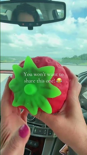 Jumbo Strawberry Squishy toy, fidget sensory toy #squishy #strawberry #squishies #fidgets #toy