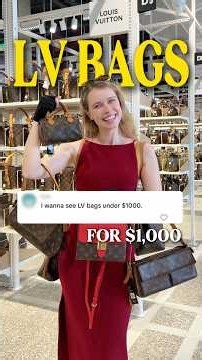 LV bags under $1,000 ! #lvbag #vintagebag #designerbags #preloved #shopping
