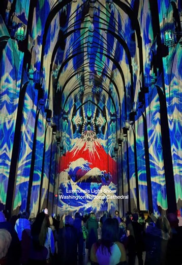 Step into Time, a breathtaking immersive experience by the UK-based art collective Luxmuralis, making its DC debut at the National Cathedral. Experience the acclaimed light and sound installation and see the Cathedral nave like never before, as Time by Luxmuralis transforms sacred architecture into a living canvas of vivid projections and original music. January 15-24, 2026 6:00pm - 8:15pm General admission $25 #fyp #trending #viral #tiktok #dcthingstodo