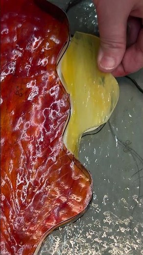 Cutting a Sunset Stained Glass Panel 🌅 Part 1#stainedglass #glassart