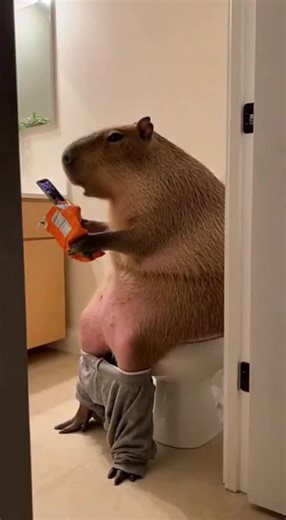 Never disturb a capybara 😅 #cute #funny #capybara #olliethecapybara | capybara